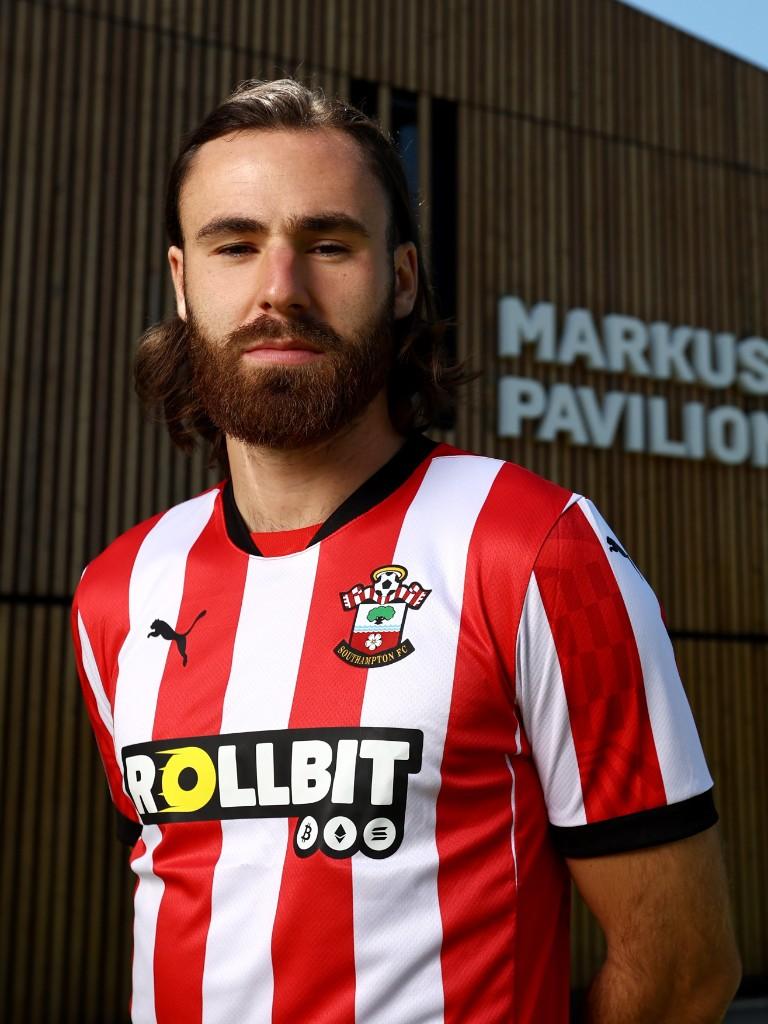 Ben Brereton en Southampton de la Premier League. Crédito: Southampton.
