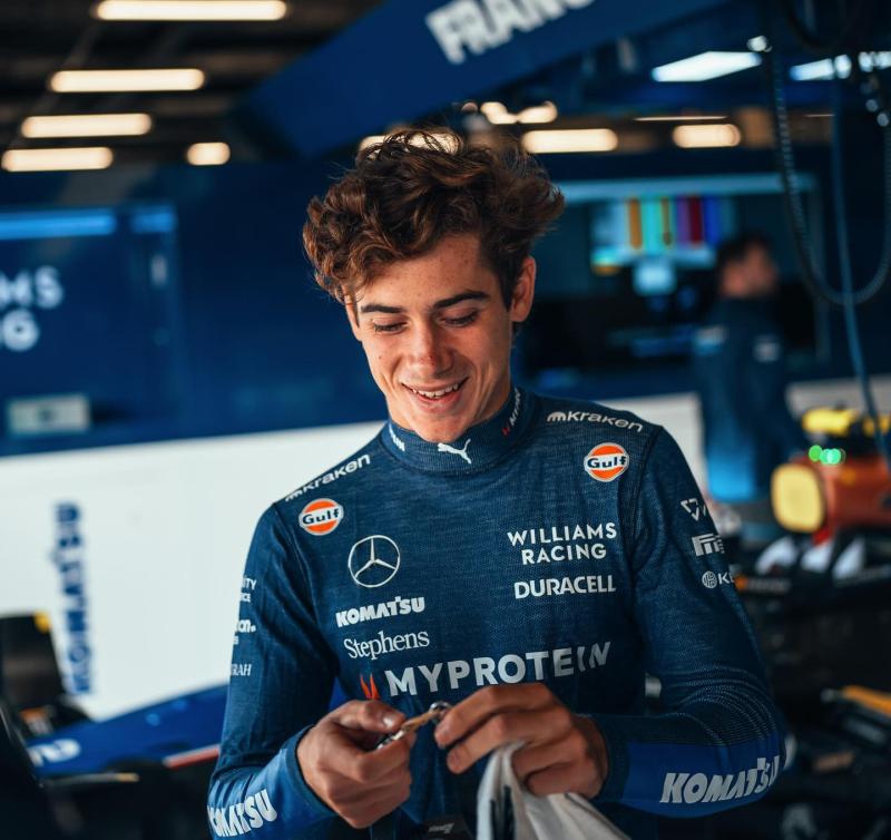 Franco Colapinto en Fórmula 1. Crédito: Williams Racing.