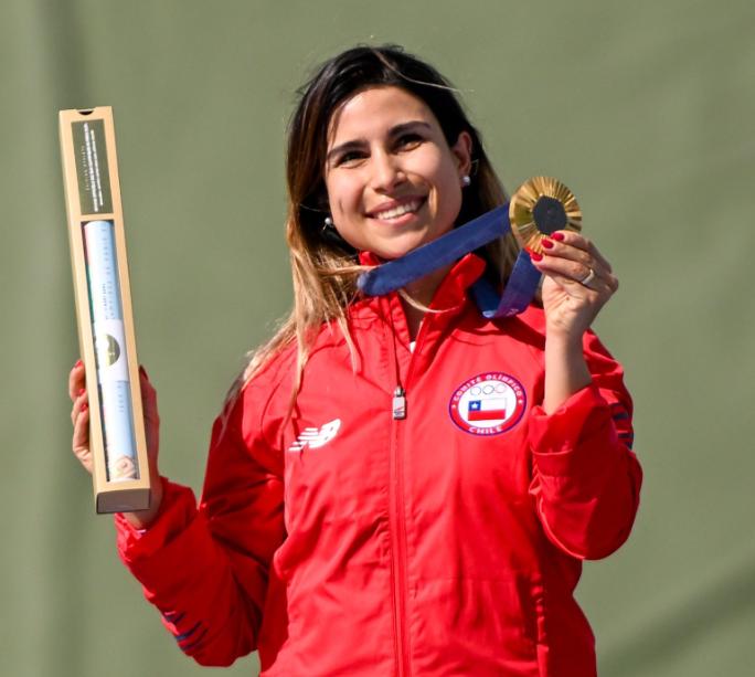 Francisca Crovetto hace historia con medalla de oro en París 2024 - Créditos: Team Chile