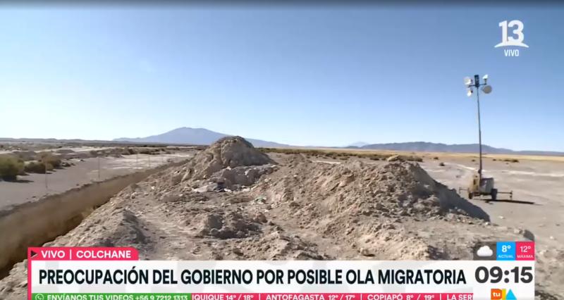 Canal 13 - Así está la frontera de Colchane hoy ante posible ola migratoria desde Venezuela
