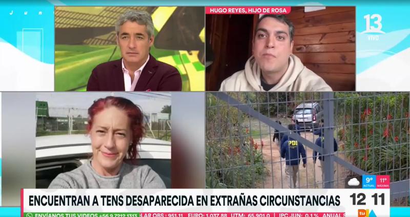 Canal 13 - Hijo de tens Rosa Lira Saldías conversó con Tu Día