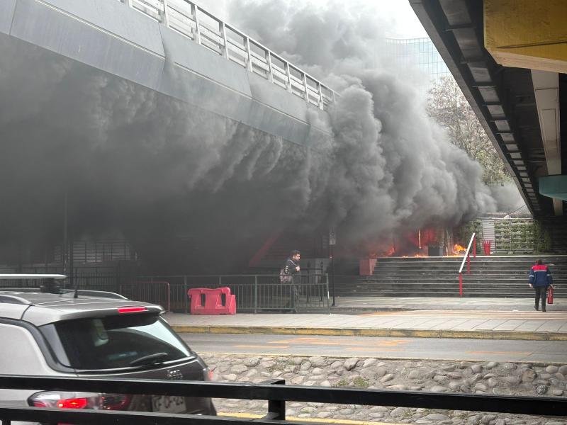 Incendio en Metro Escuela Militar