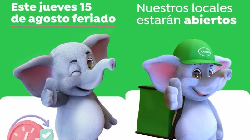 Jumbo informó que funcionará con normalidad este jueves 15 de agosto feriado