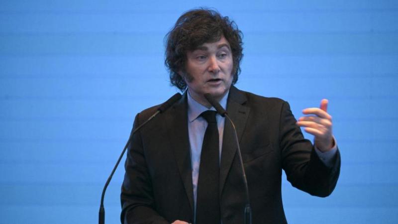 Javier Milei arremete contra Alberto Fernández - AFP