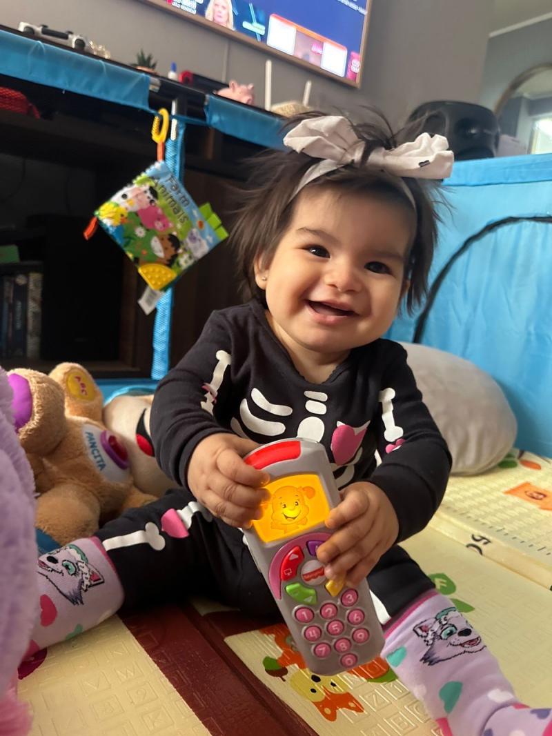 Niña de un año busca donante de células madres