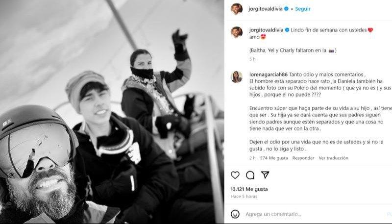 La publicación que Jorge Valdivia tuvo que borrar de`redes sociales - Créditos: Captura