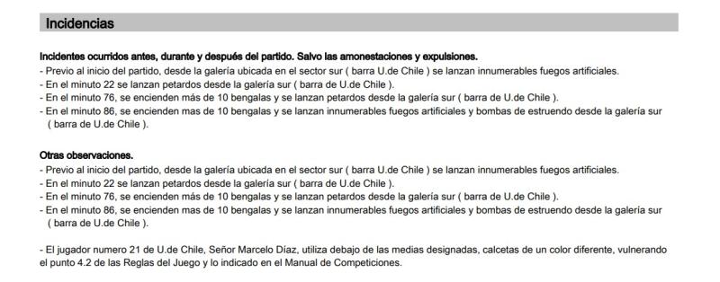 El informe arbitral de Cristian Garay tras el Superclásico - Crédito: ANFP