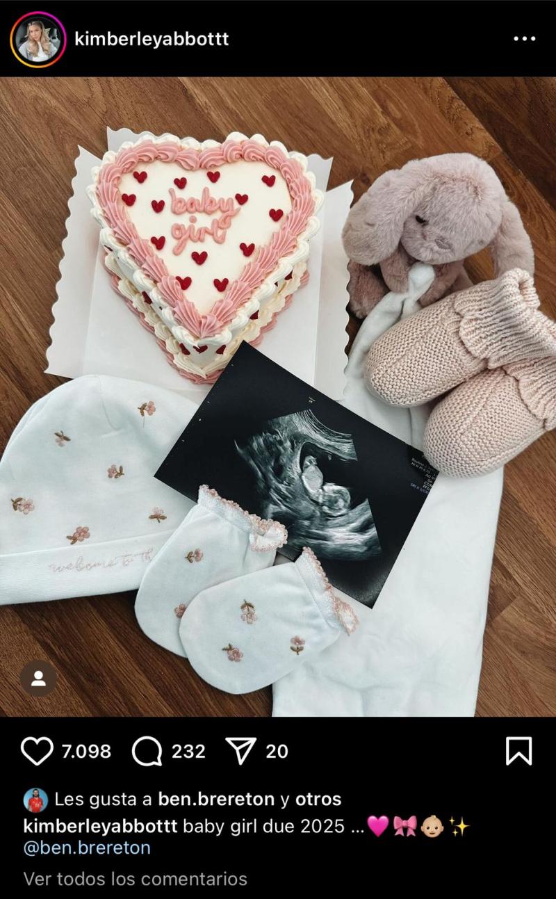 Ben Brereton y Kimberley Abbott anunciaron que serán nuevamente padres - Créditos: Captura Instagram