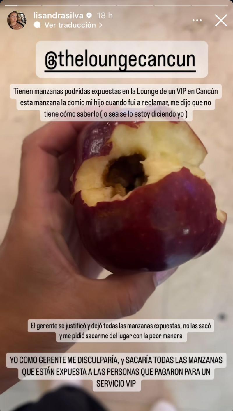 Instagram - Reclamo de Lisandra Silva