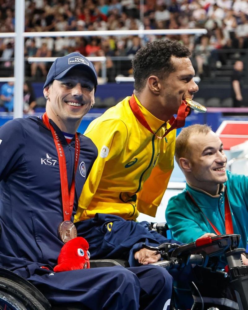 Alberto Abarza consiguió el bronce en París 2024 - Crédito: Instagram @Teamparachile