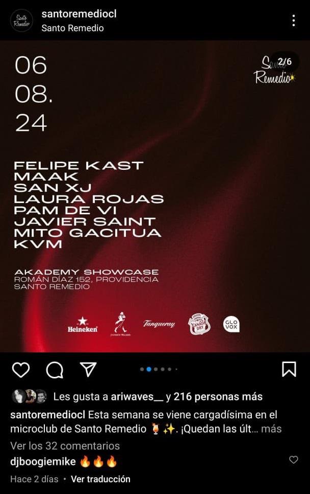 Instagram bar Santo Remedio