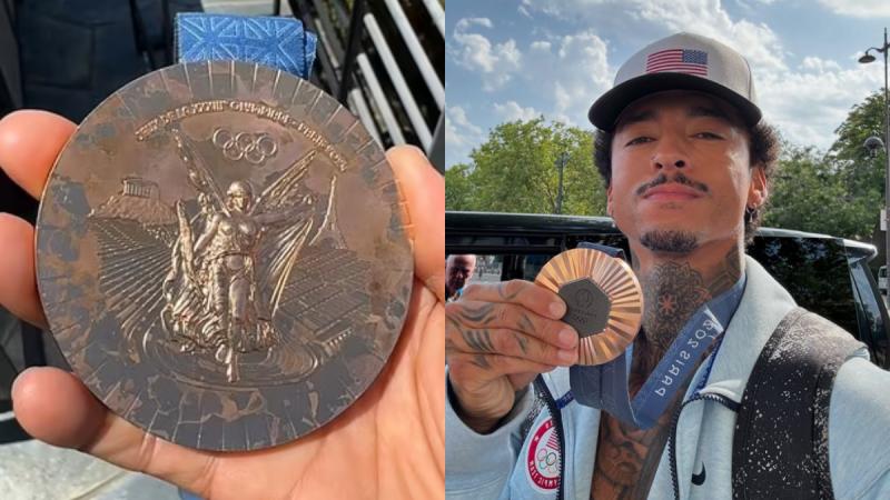 Deportista denunció que su medalla de bronce de París 2024 se oxidó en una semana - Instagram