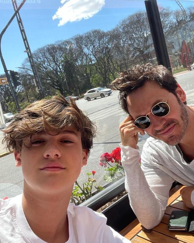 Benjamín Vicuña y su hijo Bautista - Instagram