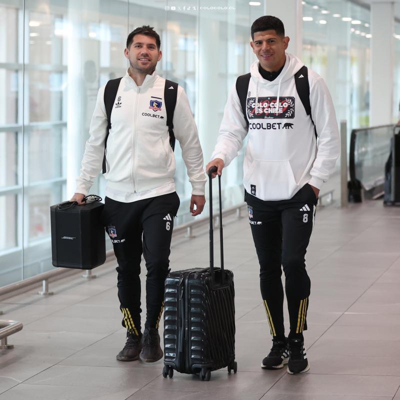 César Fuentes viajó con el plantel de Colo Colo a Colombia - Créditos: @ColoColo