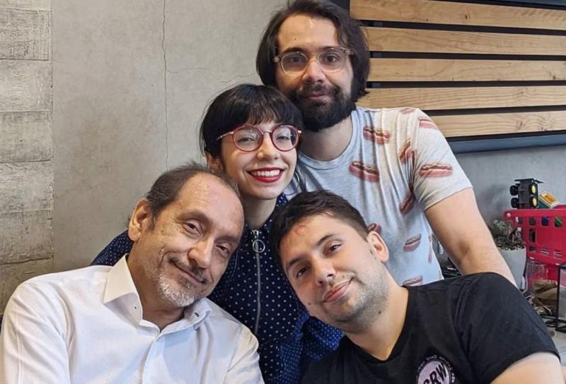 Instagram - Nicolás, Fabrizio, Samantha y su padre Patricio Copano