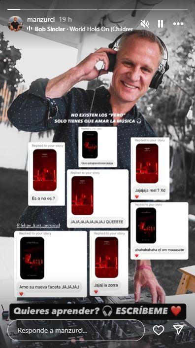 Instagram @manzurcl - Felipe Kast como DJ