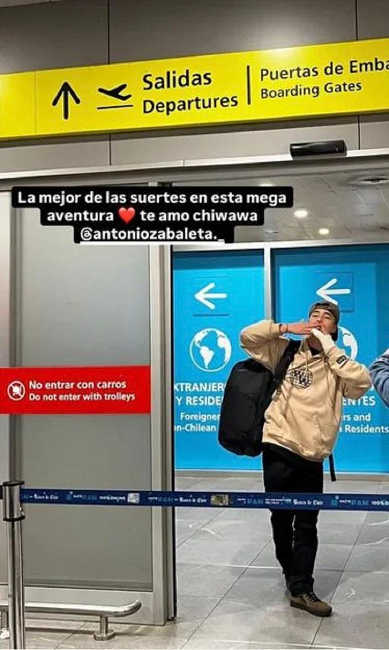 Instagram - Hijo de Jorge Zabaleta se va de Chile