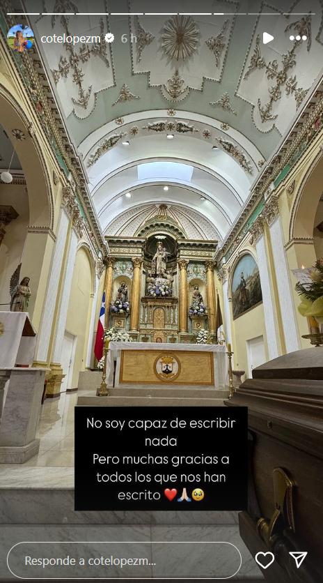 Coté López agradece mensajes tras la muerte de su abuela - Instagram