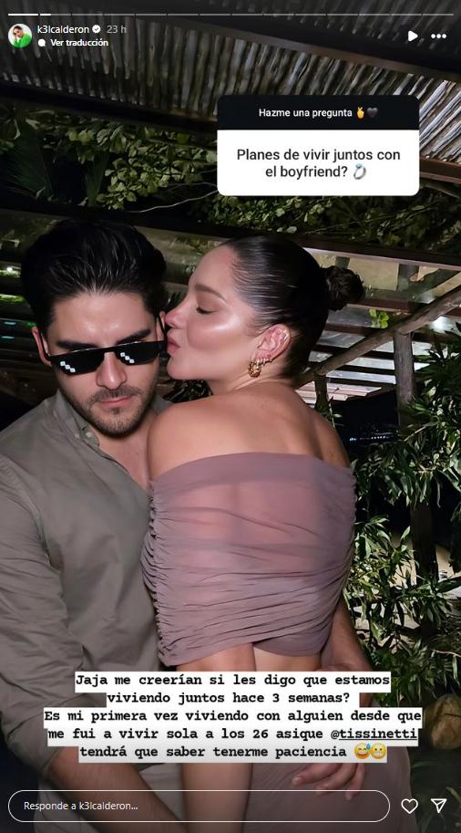Kel Calderón anuncia que se fue a vivir con su pareja - Instagram