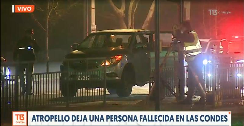 Conductor se entregó en comisaría: Atropello deja una persona fallecida en Las Condes