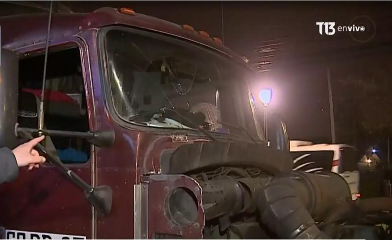 Violento robo en Maipú: Le dispararon al conductor de camión y su hijo de nueve años