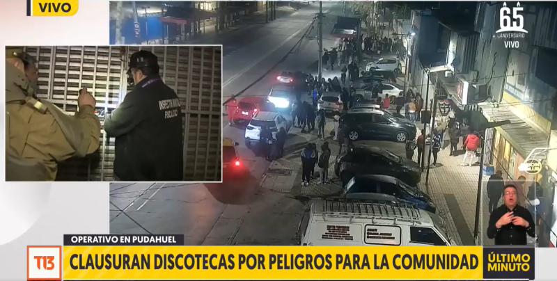 Clausuran discotecas por peligros para la comunidad en Pudahuel