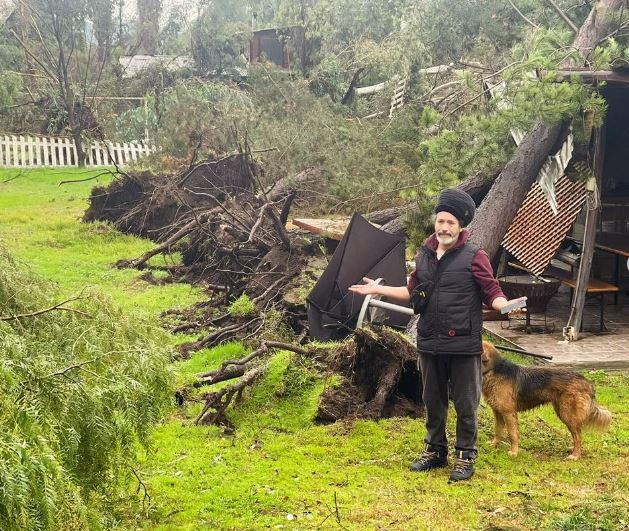 Instagram - Árbol cayó encima de casa de Quique Neira en medio de sistema frontal: "Duele y mucho"