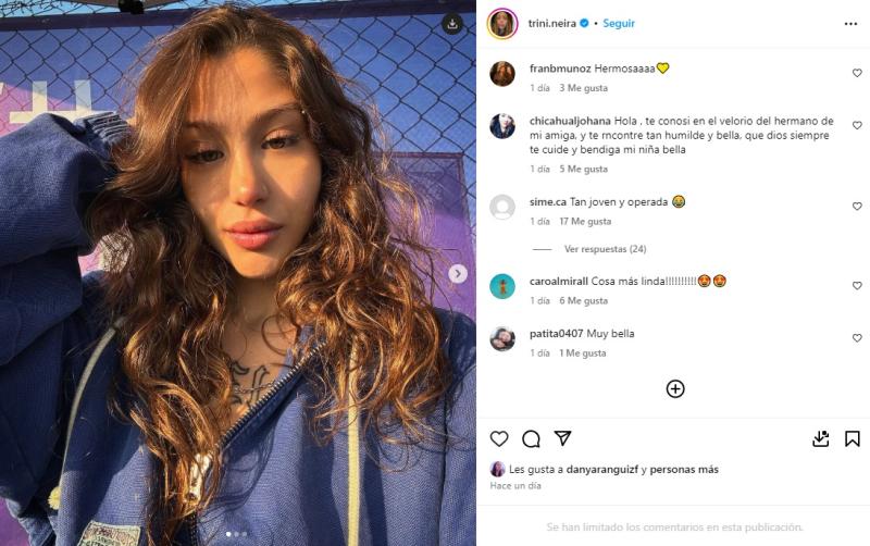 Instagram - Trinidad Neira, hija de Pamela Díaz y Manuel Neira