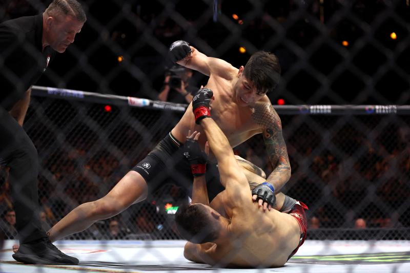 Ignacio Bahamondes triunfó en la UFC 306 - Crédito: AFP