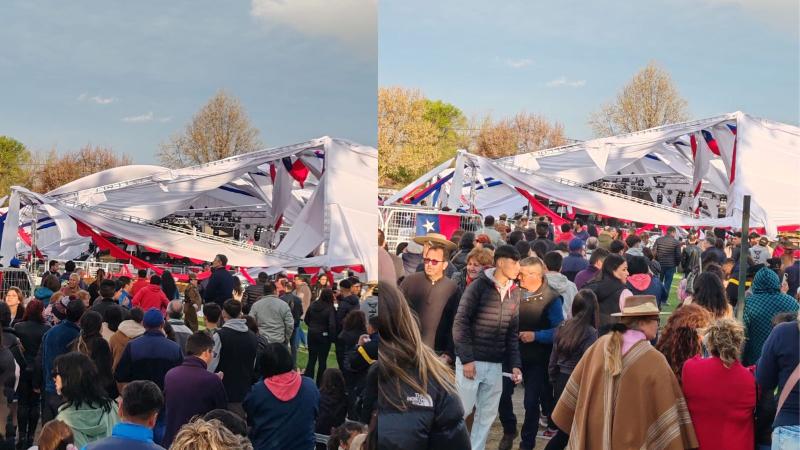 T13 - Suspenden momentáneamente Fiesta de la Chilenidad en San Javier tras caída de tarima