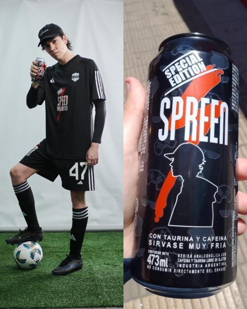 Spreen junto a Deportivo Riestra. Crédito: Riestra.