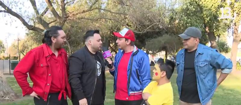 Canal 13 - Hardcorito, ex Yingo, con chaqueta negra en la foto