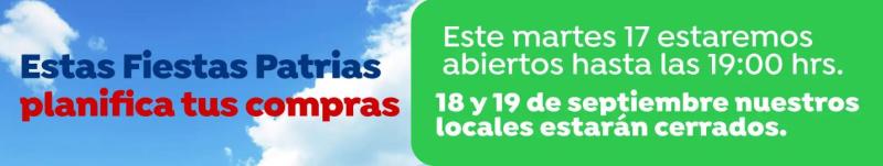 Los horarios del supermercado Jumbo en estas Fiestas Patrias