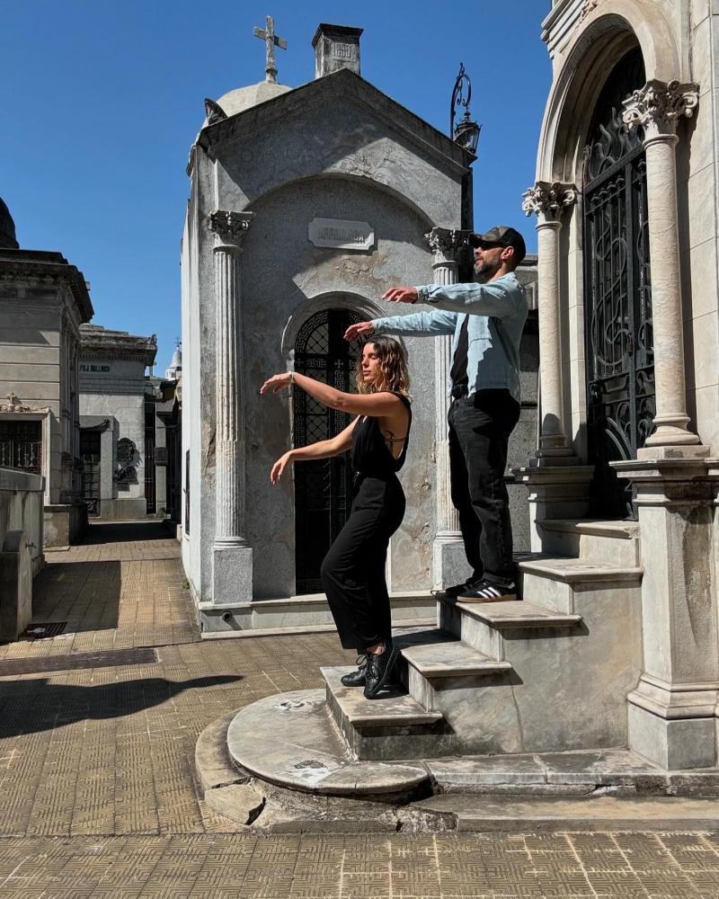 El Mago y Maite Orsini visitaron el Cementerio de La Recoleta