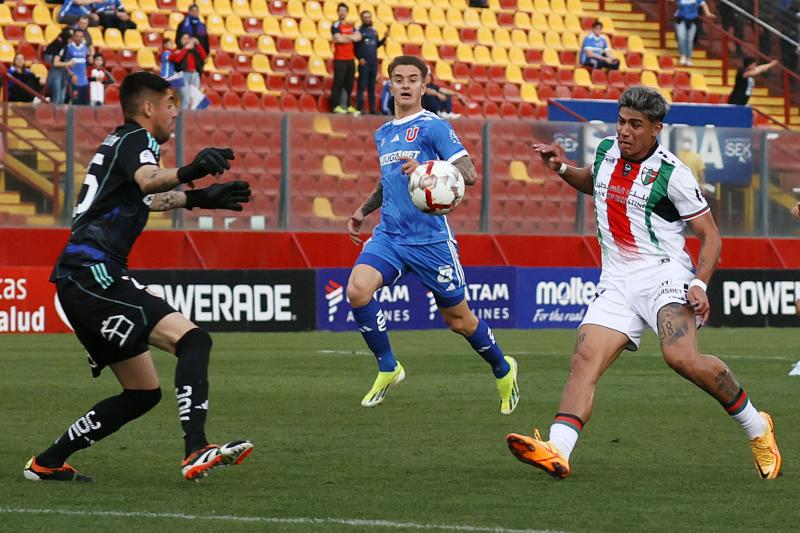 Universidad de Chile vs Palestino se verán las caras en el Campeonato Nacional 2024. Crédito: Photosport.