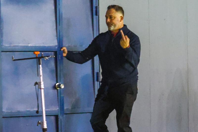 El gesto de Hernán Caputto - Créditos: Photosport