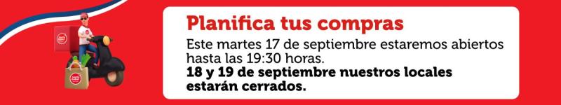 Los horarios del supermercado Santa Isabel en estas Fiestas Patrias