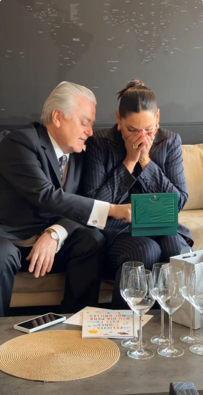 Instagram - Kel Calderón y su padre Hernán Calderón