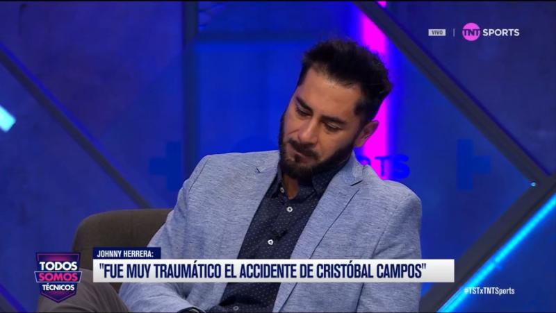 Johnny Herrera se emocionó hasta las lágrimas - Crédito: TNT Sports