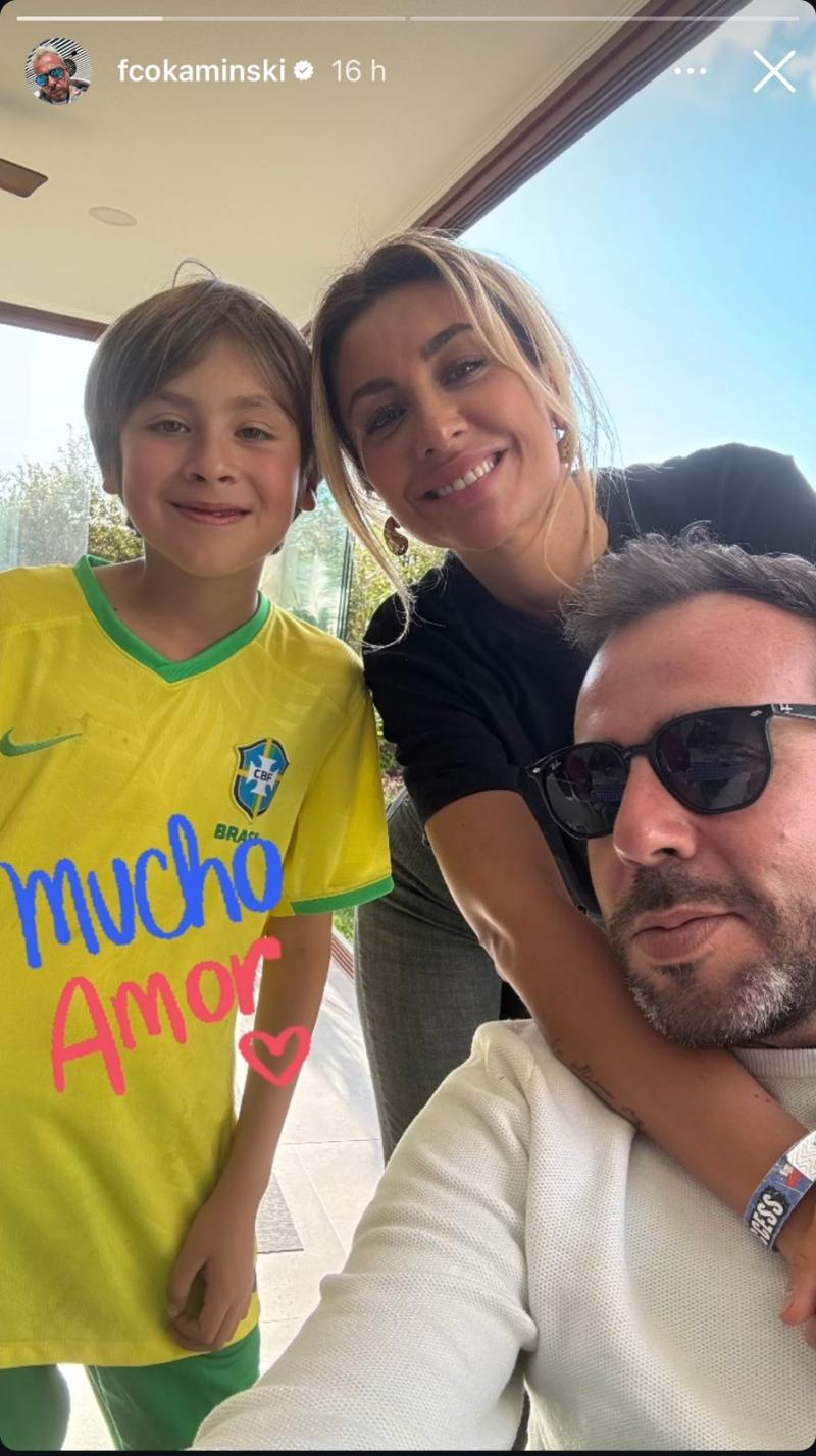Instagram - "Mucho amor": Francisco Kaminski sorprende publicando imagen con Camila Andrade y su hijo