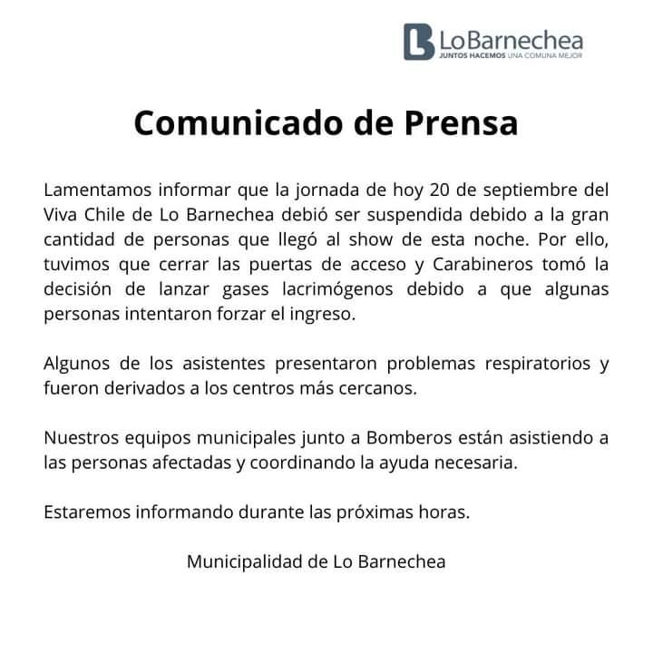 Municipalidad Lo Barnechea - Caos en fondas de Lo Barnechea