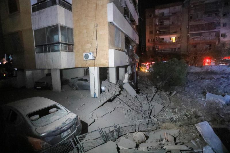 AFP - Bombardeo de Israel a Beirut