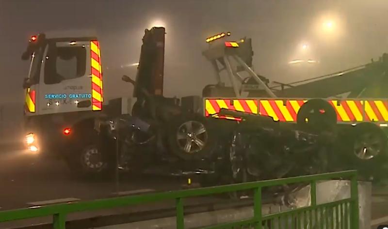 T13 - Así quedó camioneta de Cristóbal Campos tras accidente