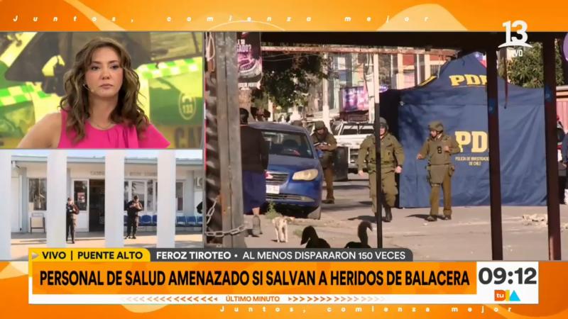 Canal 13 - Amenazan a personal de salud en Puente Alto