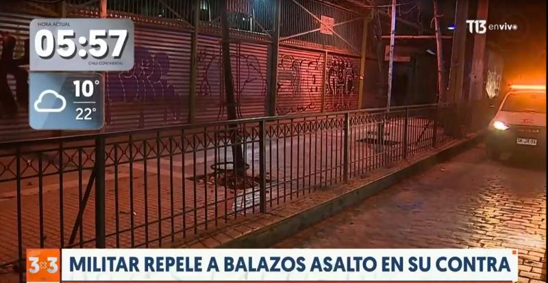 Militar (r) mata a sujeto que habría intentado asaltarlo en Estación Central