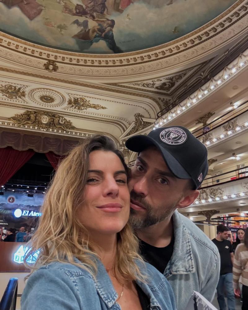 Maite Orsini y Jorge Valdivia en su paso por El Ateneo Grand Splendid