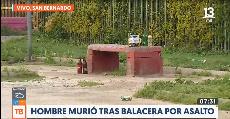 La víctima de los disparos del robo con homicidio en San Bernardo habría fallecido producto de las lesiones.
