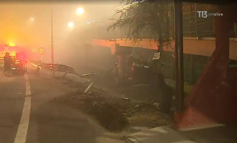 La víctima (conductor) habría sufrido la amputación de su tobillo en Talagante.