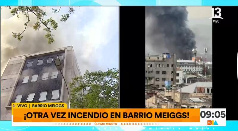 Incendio en Barrio Meiggs