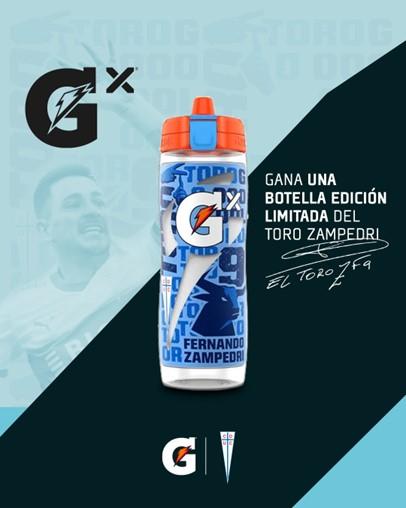 Edición especial de la botella GX en honor a Fernando Zampedri.